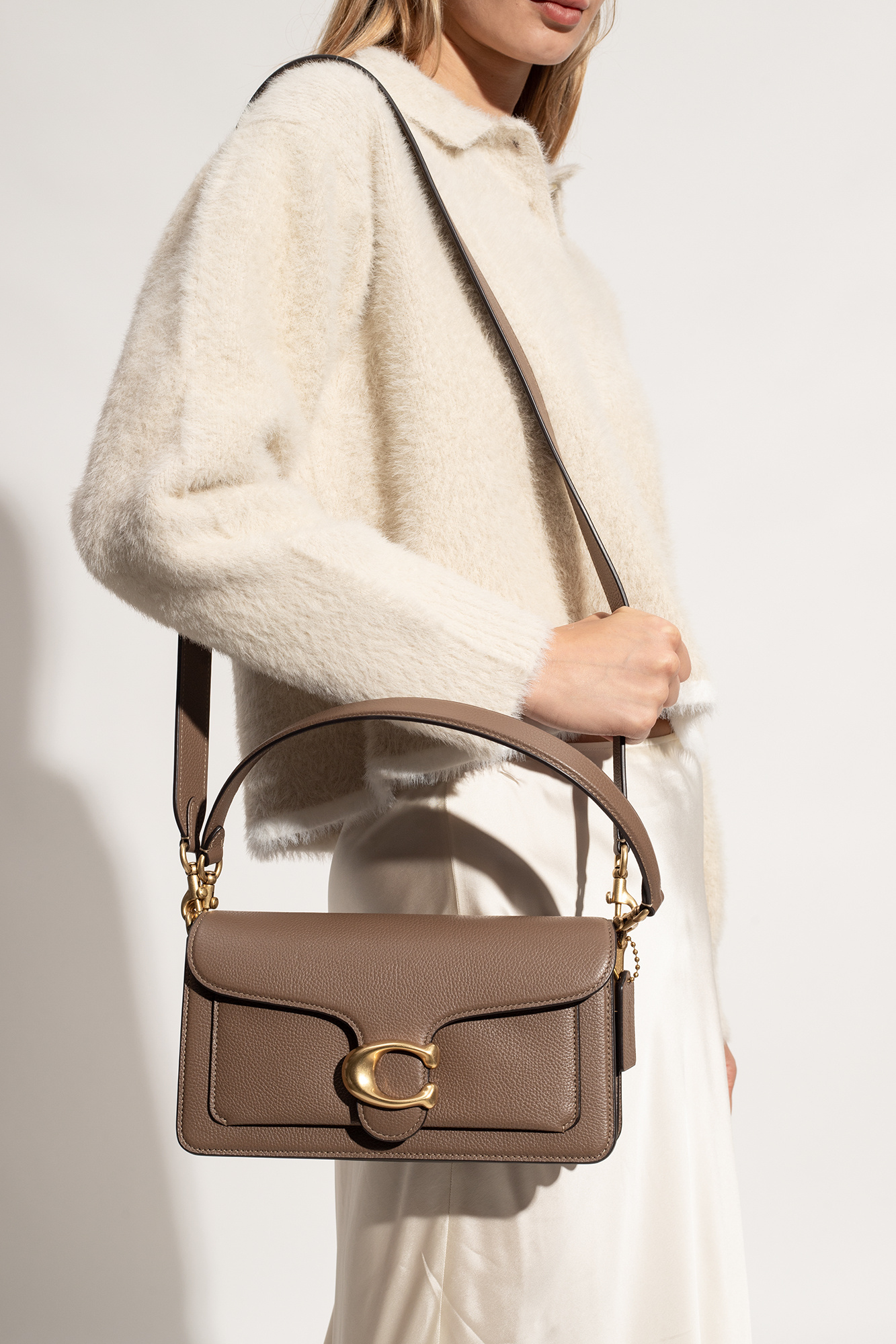 Coach tabby taupe sale